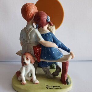 Vintage 1980 Hand Crafted Rockwell Figurine “Young Love”